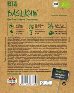 BIO-Kräuter BIO Basilikum