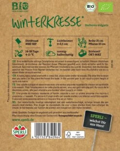 BIO Winterkresse, Würzig- Scharf Im Geschmack, Damit Ideal Für Liebhaber Von Wasabi
