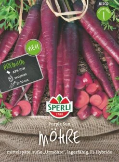 Möhre Purple Sun F1, Mittelspäte Süße "Urmöhre", Lagerfähig -Erden & Dünger Verkäufe moehre purple sun f1 mittelspaete suesse urmoehre lagerfaehig