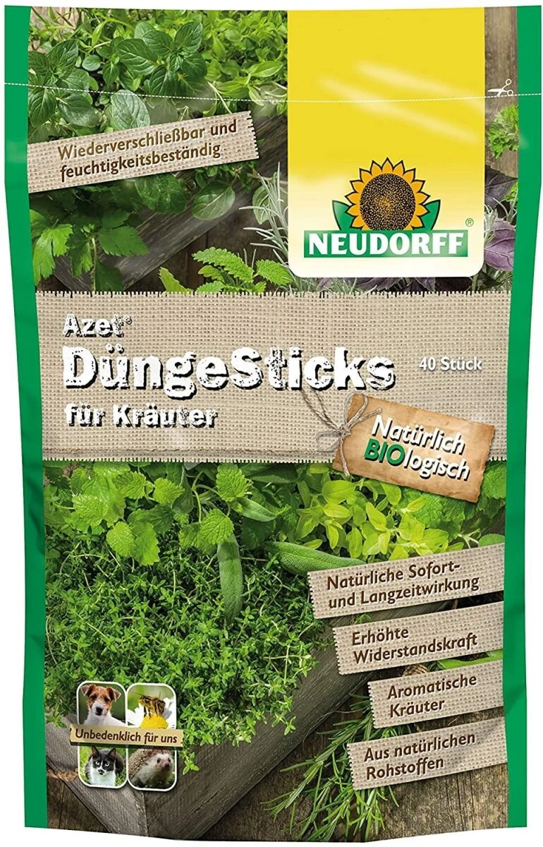 Neudorff Azet Dünge Sticks Für Kräuter, 40 Stück 3 Neudorff Azet Dünge Sticks Für Kräuter, 40 Stück
