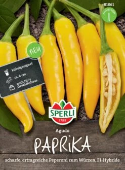 Paprika Agudo F1, Ertragreiche Peperoni Zum Würzen Für Schärfe-Liebhaber, Freiland Und Gewächshaus, Für Kübel Geeignet -Erden & Dünger Verkäufe paprika agudo f1