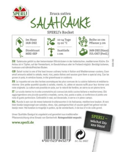 Salatrauke SPERLING´s Rocket (Senfrauke) -Erden & Dünger Verkäufe salatrauke sperlings rocket senfrauke2