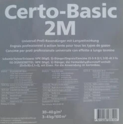 Schweizer Certo-Basic 2M, 1- 25 Kg, Universal Profi-Rasendünger