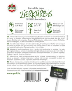 Zierkürbis SPERLI´s Erntedank, Mischung Aus Groß- Und Kleinfallenden Früchten