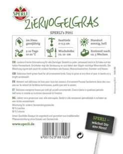 Ziervogelgras Pitti Vitaminreiche Delikatesse Für Alle Heimvögel